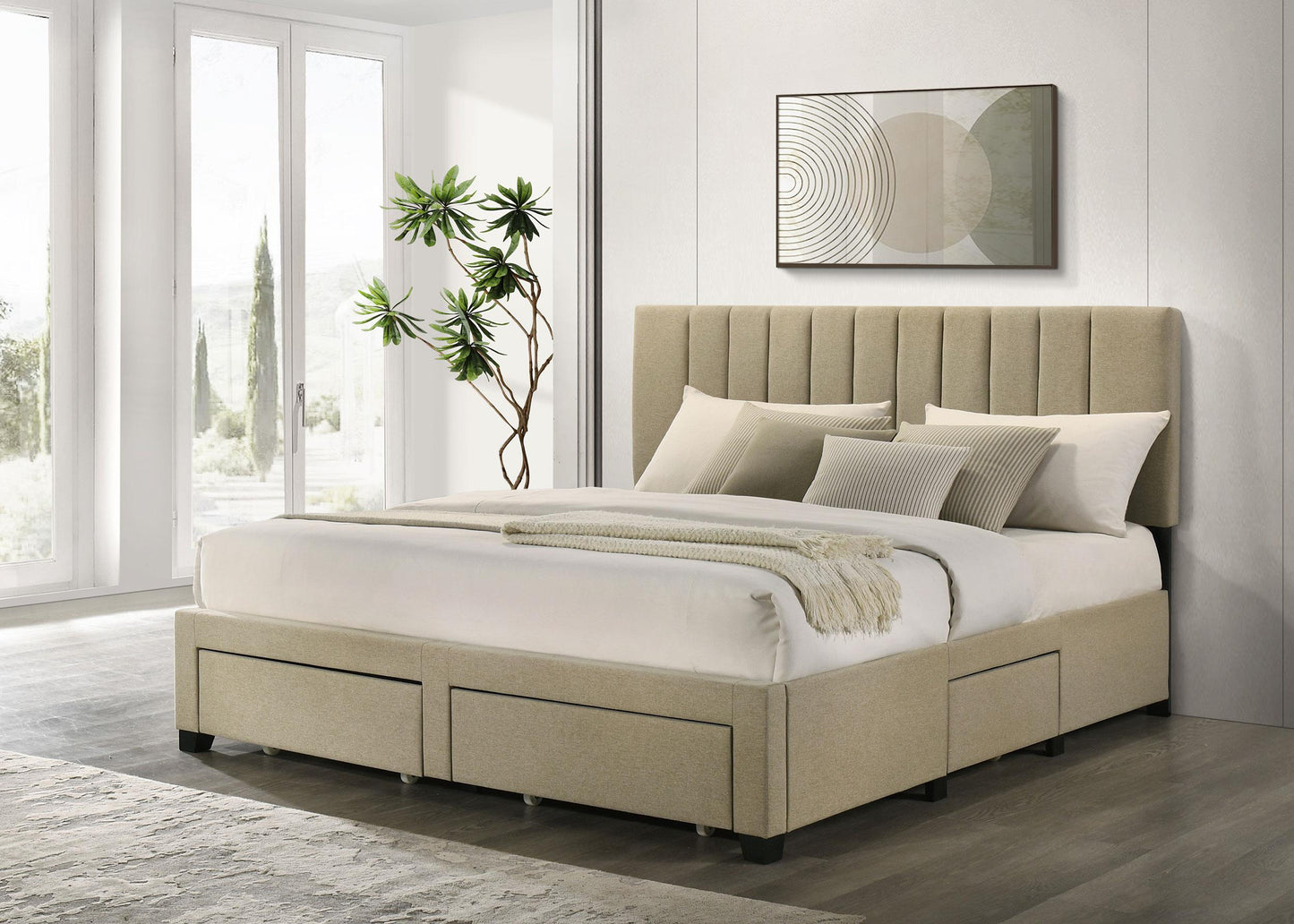 Wheatland Bed in Light Brown