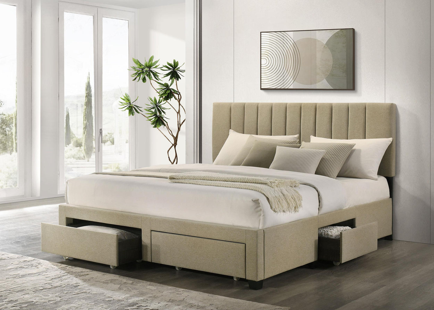 Wheatland Bed in Light Brown