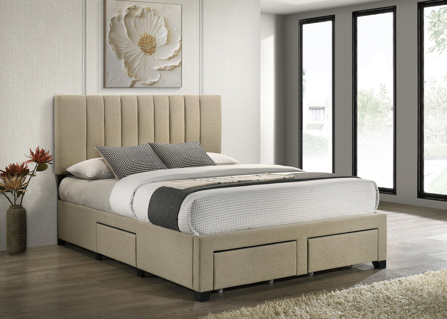 Wheatland Bed in Light Brown