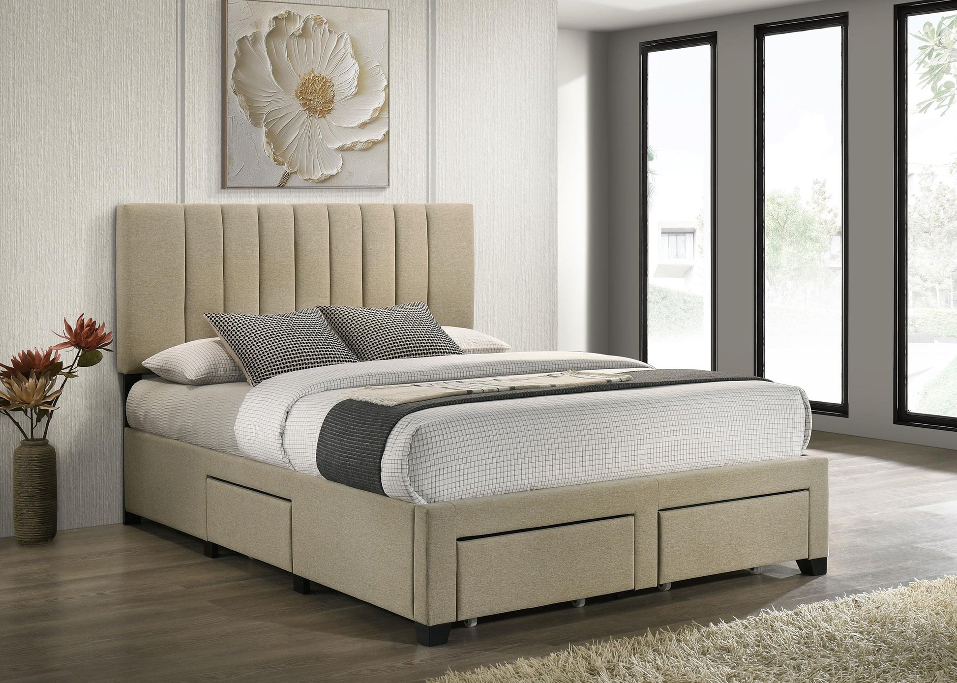 Wheatland Bed in Light Brown