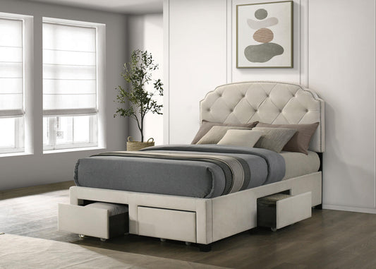 Marianna Bed in Cream