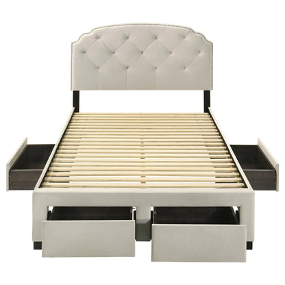 Marianna Bed in Cream