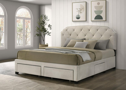 Marianna Bed in Cream