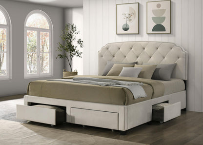 Marianna Bed in Cream