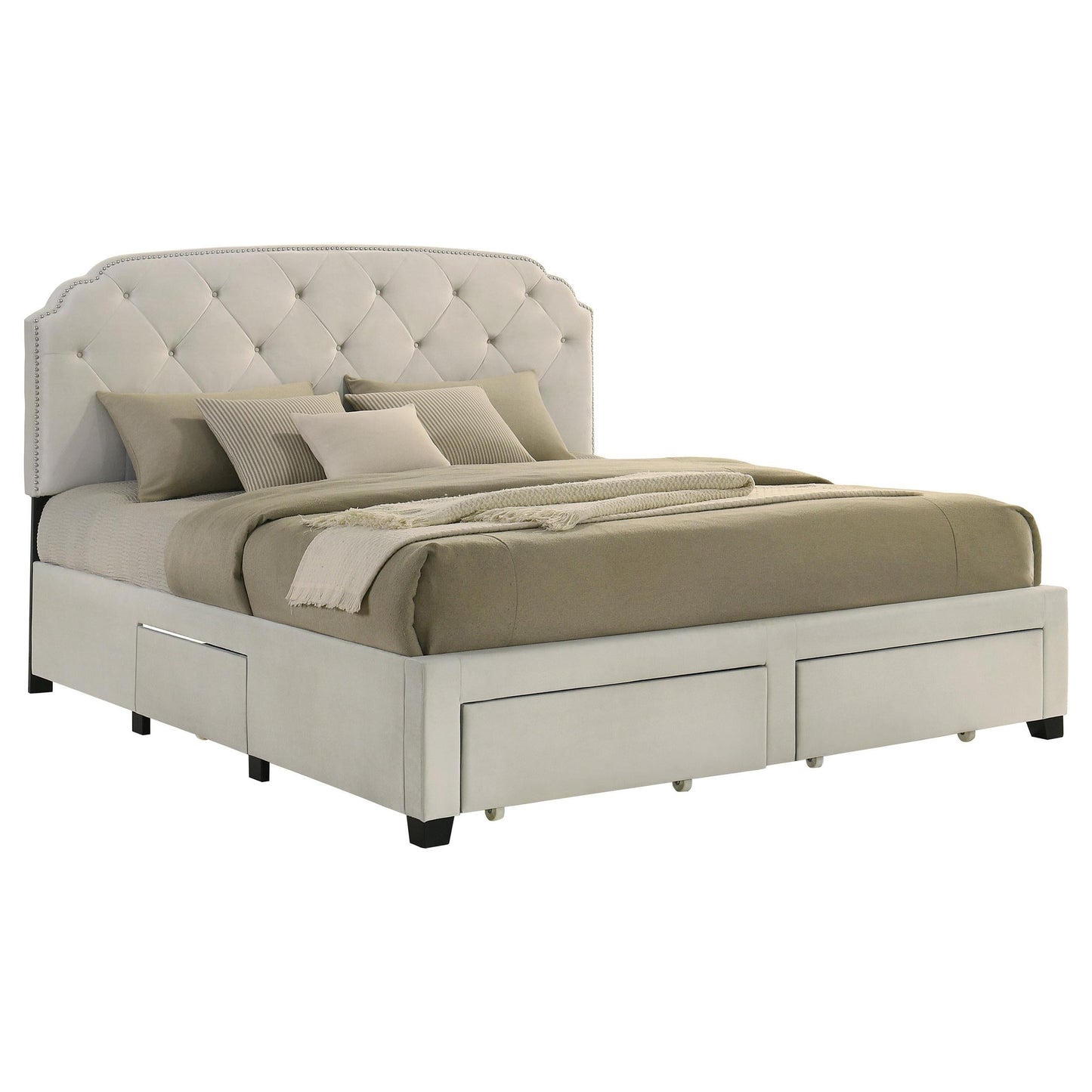 Marianna Bed in Cream