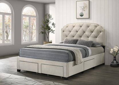 Marianna Bed in Cream