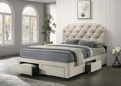 Marianna Bed in Cream