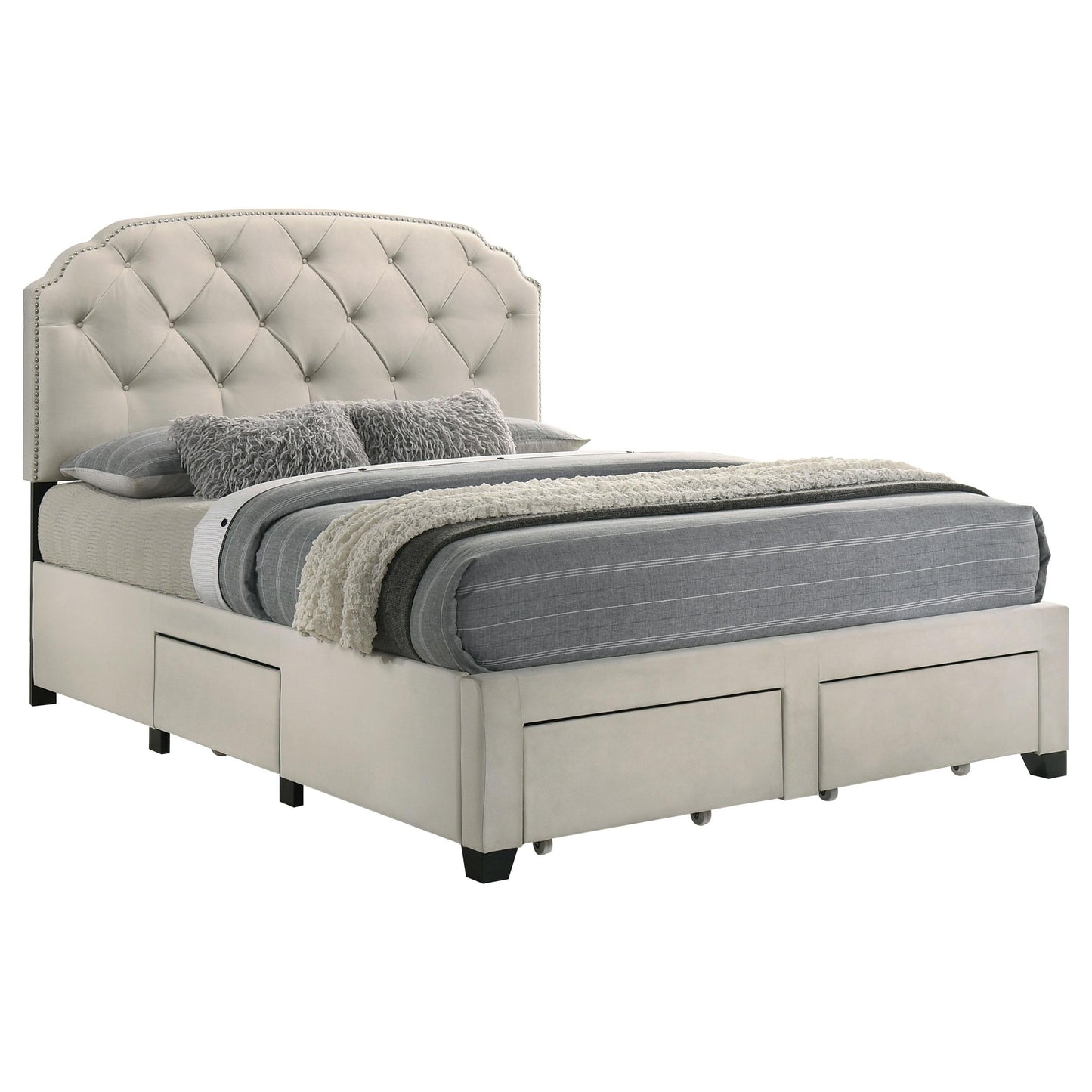 Marianna Bed in Cream
