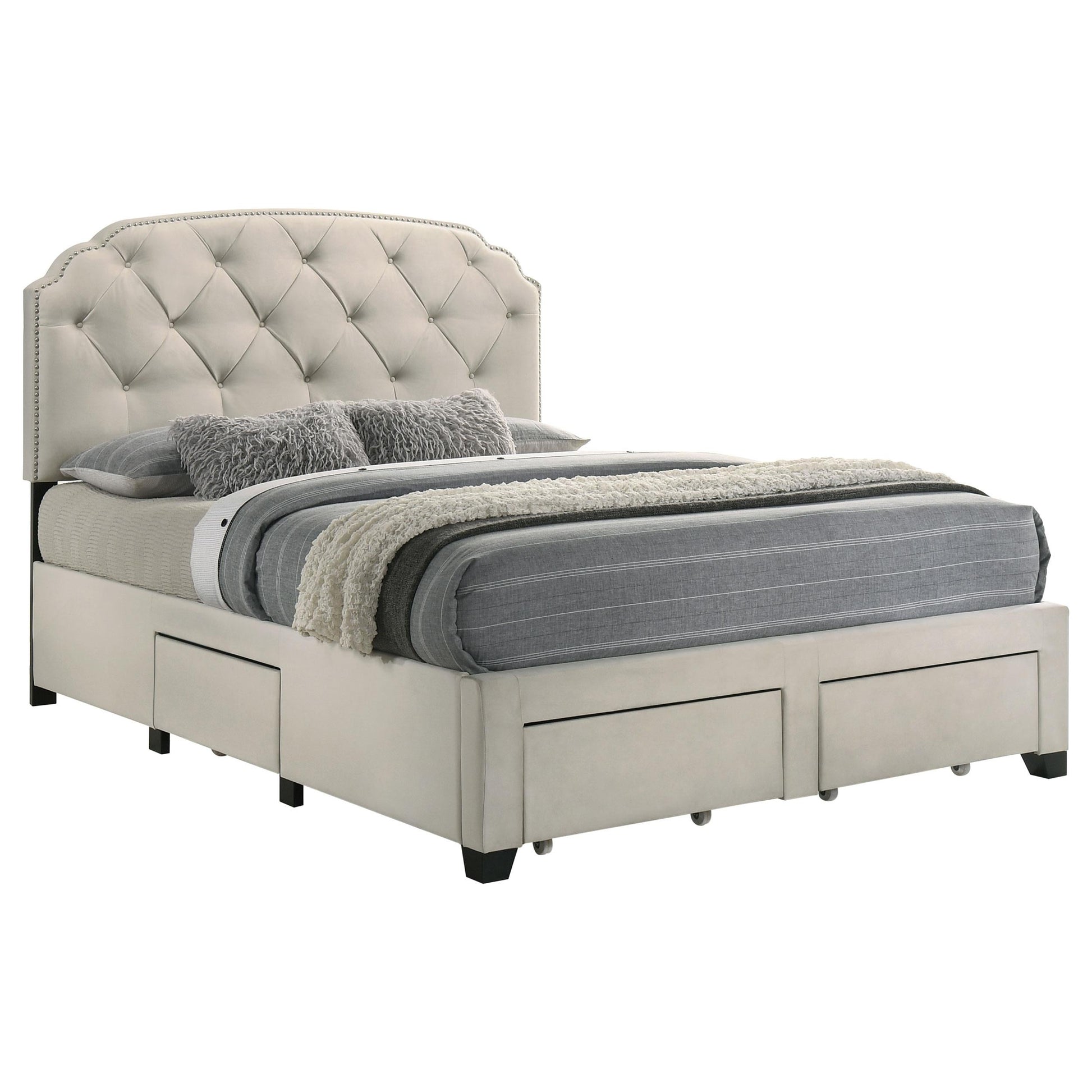 Marianna Bed in Cream