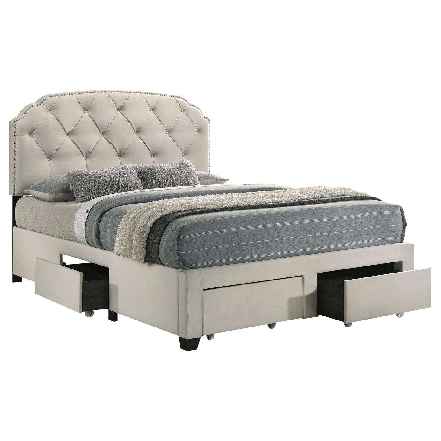 Marianna Bed in Cream