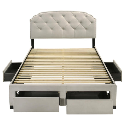 Marianna Bed in Cream
