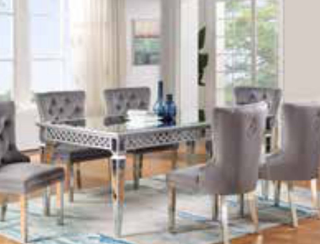 D6270 Velvet Mirror Dining Set