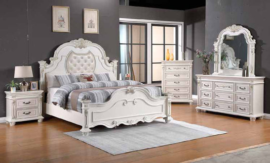 B841 Off White Finish Bedroom Set