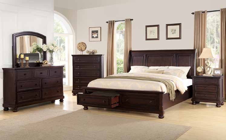 B2910 83” Espresso Bedroom Set 68”