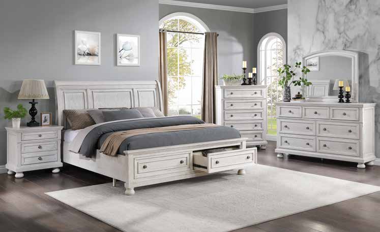 B2913 83” Washed Oak Bedroom Set 68”