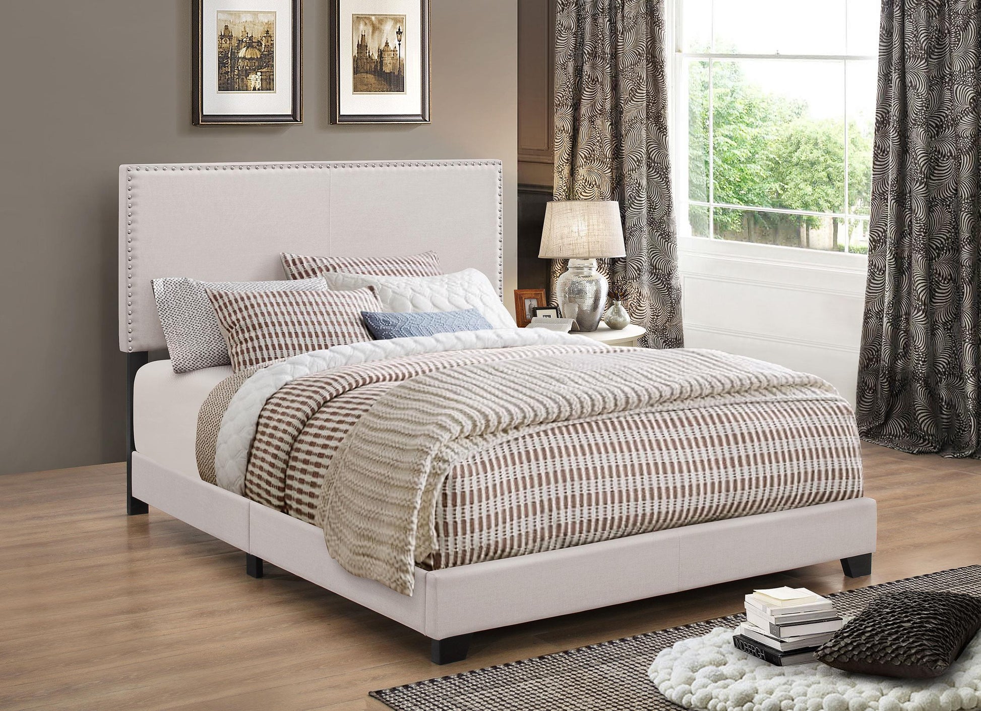 Boyd Queen Bed - Ivory