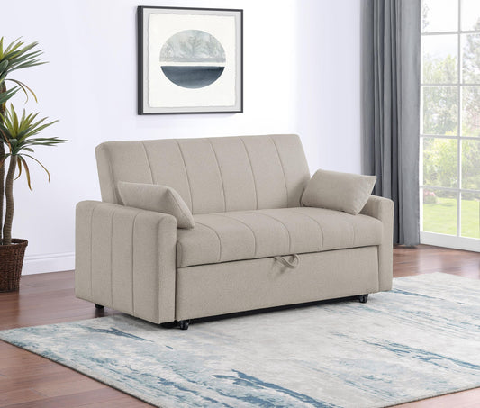 Portland Sleeper Sofa Bed in Latte - Coaster Furniture