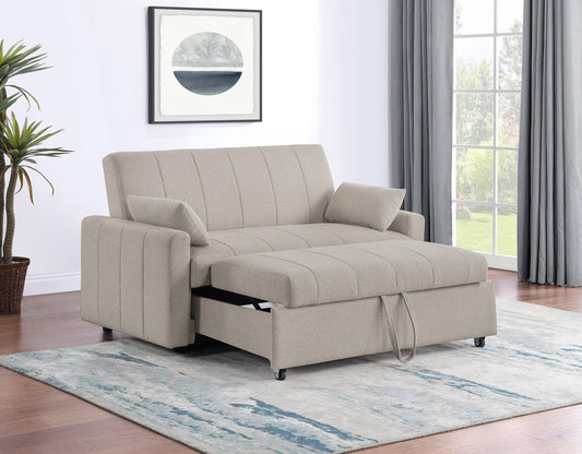 Portland Sleeper Sofa Bed in Latte - Coaster Furniture