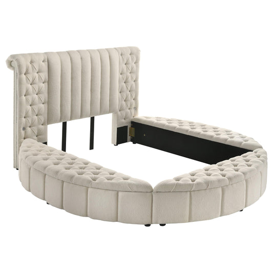 Sonya Bed in Ivory