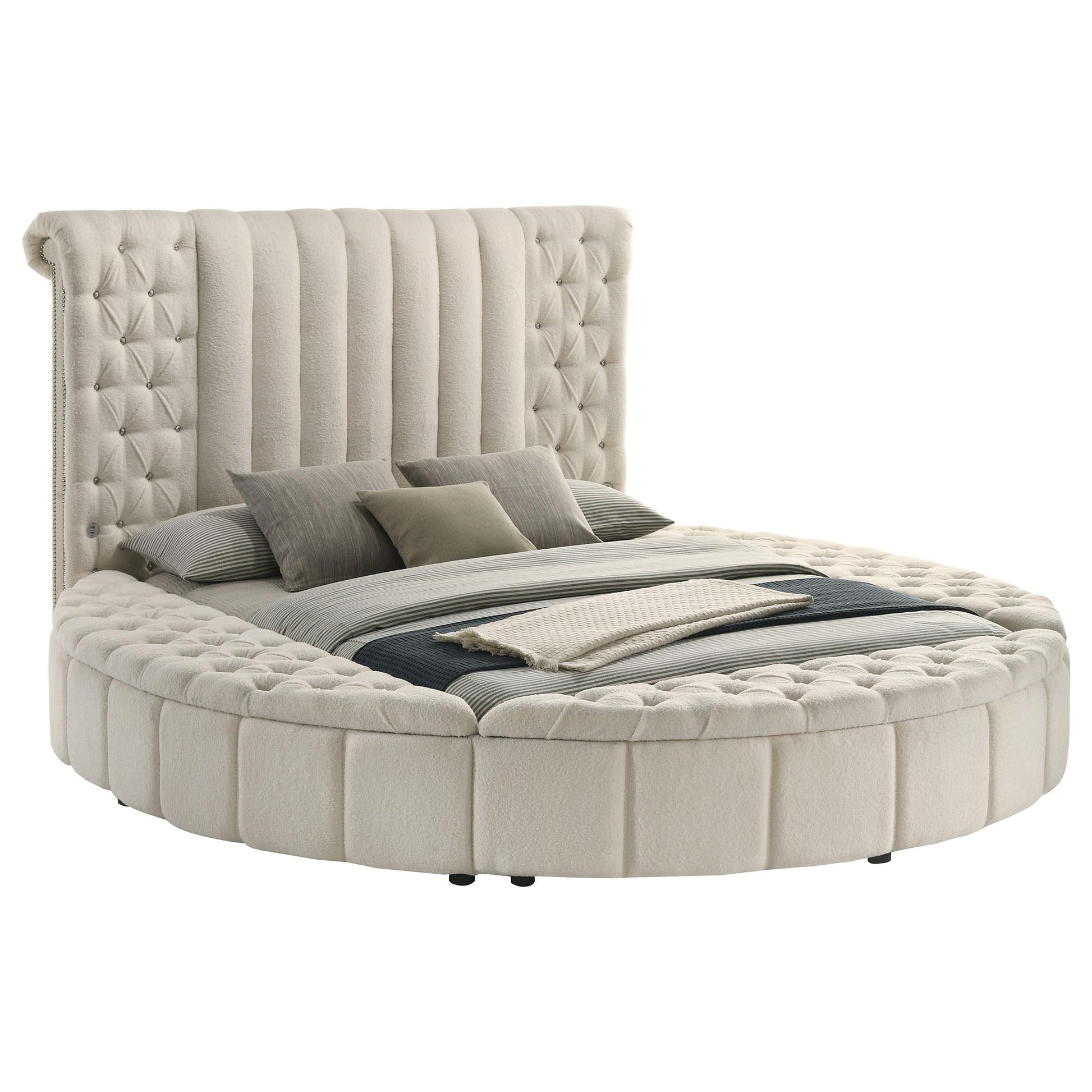 Sonya Bed in Ivory