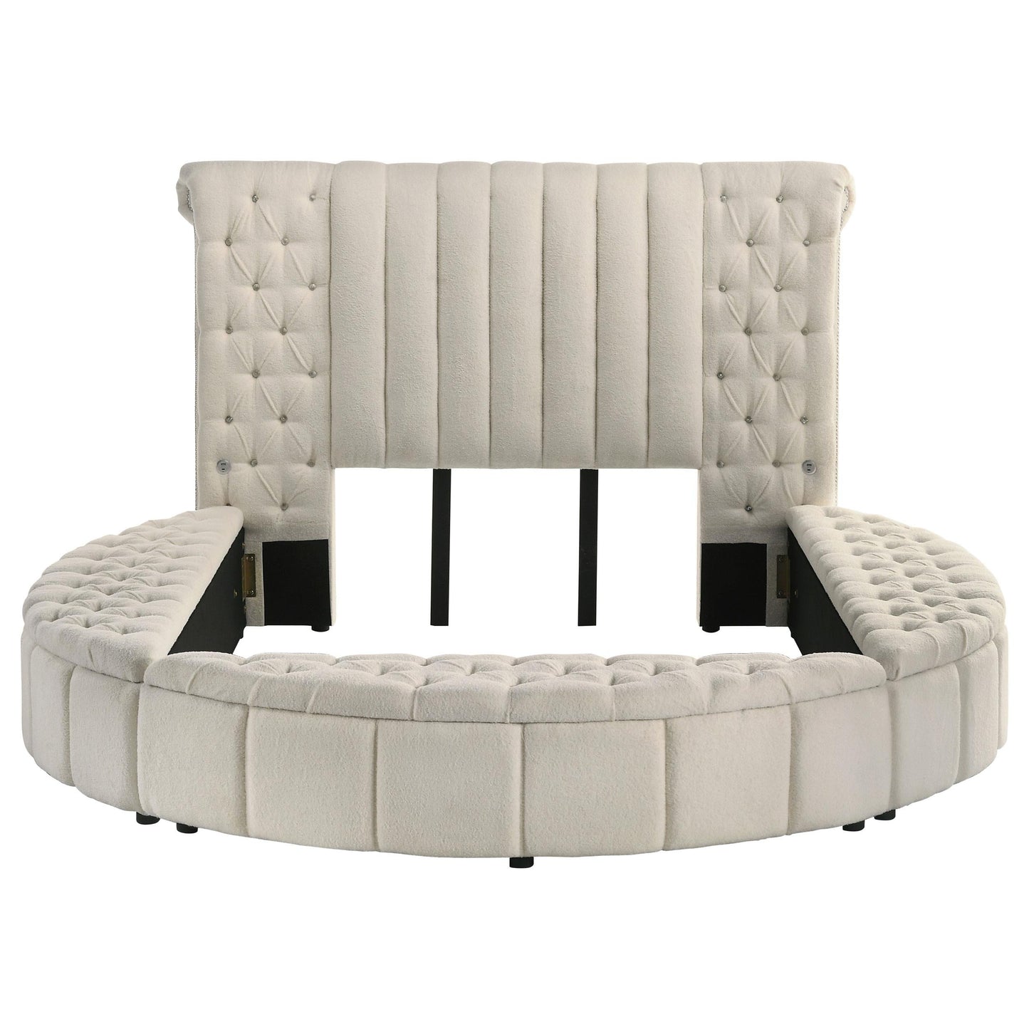 Sonya Bed in Ivory