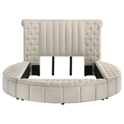 Sonya Bed in Ivory