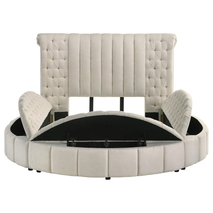 Sonya Bed in Ivory
