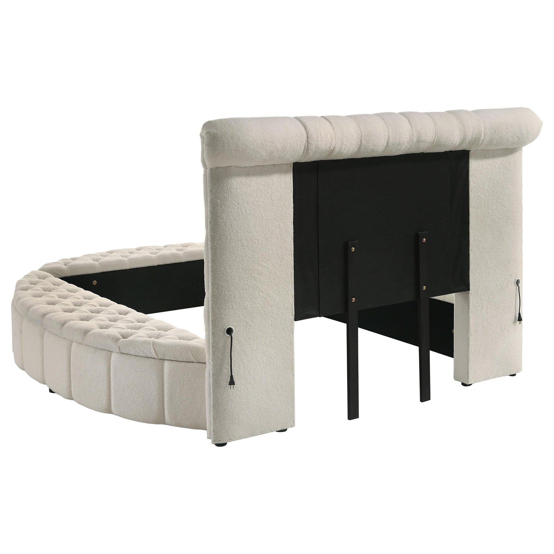 Sonya Bed in Ivory