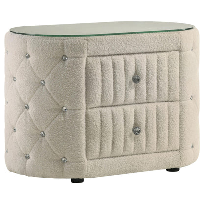 Sonya Nightstand in Ivory - Coaster Furniture
