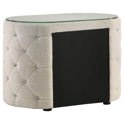 Sonya Nightstand in Ivory - Coaster Furniture