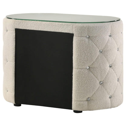 Sonya Nightstand in Ivory - Coaster Furniture