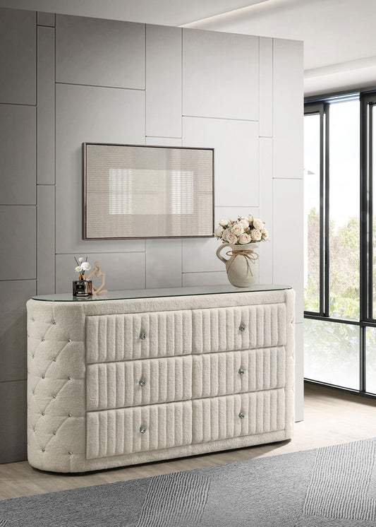 Sonya Dresser in Ivory - Coaster Furniture
