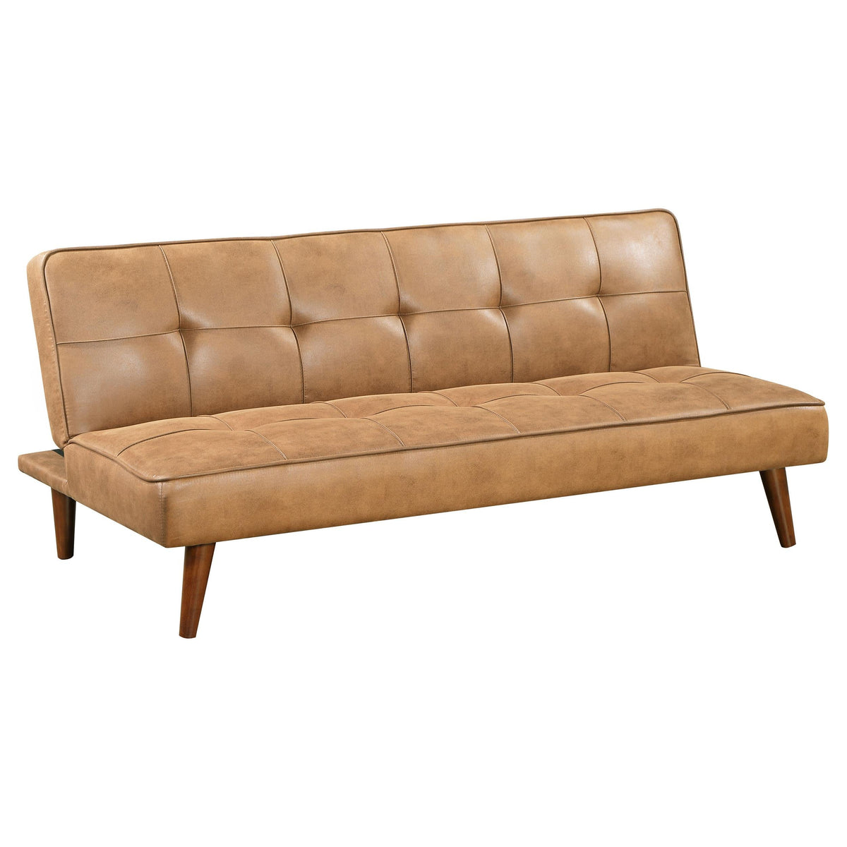 Jenson Sofa Bed in Saddle Brown - Coaster Furniture
