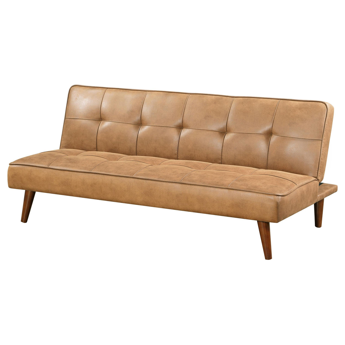 Jenson Sofa Bed in Saddle Brown - Coaster Furniture