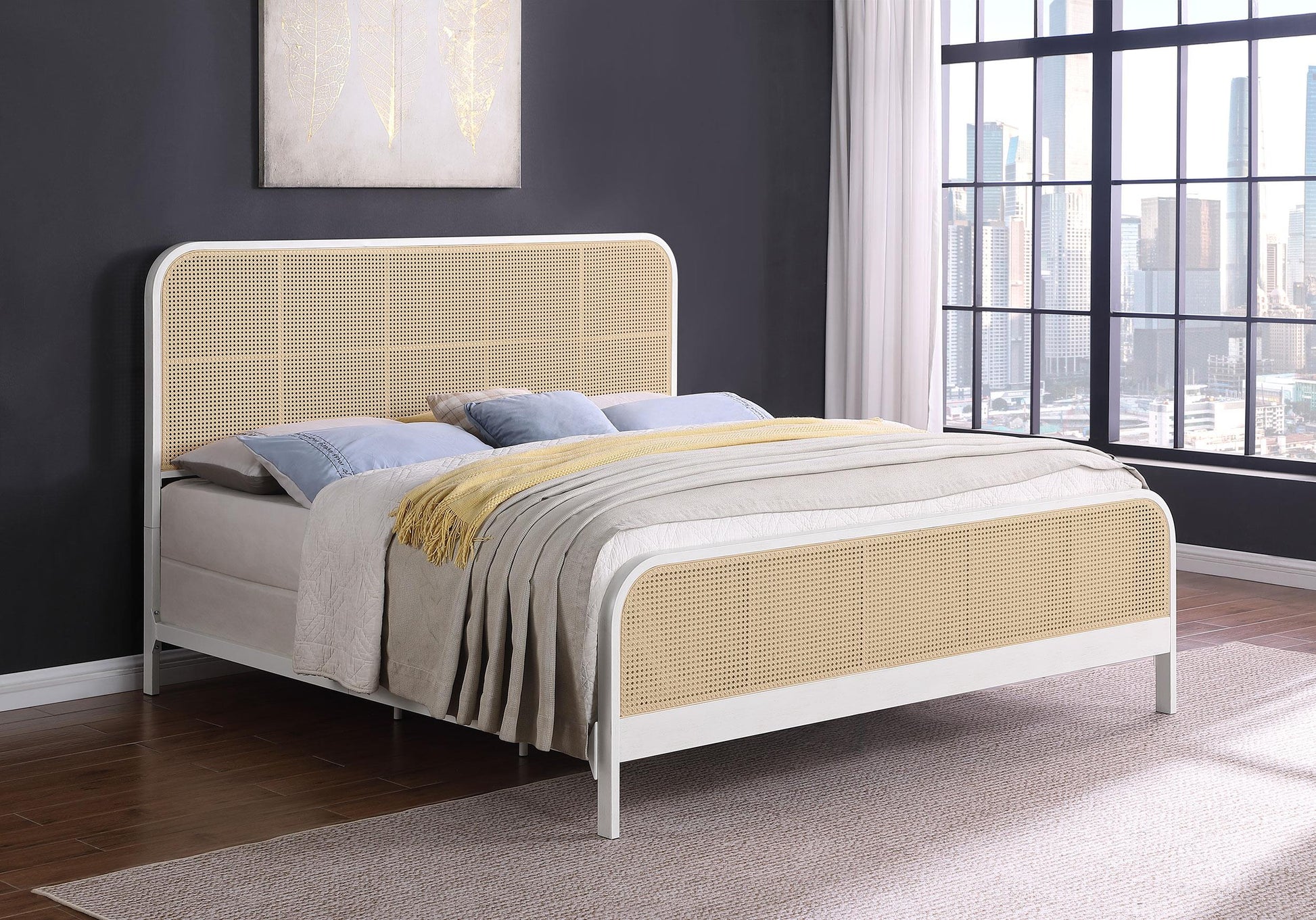 Lanewood E King Bed - White
