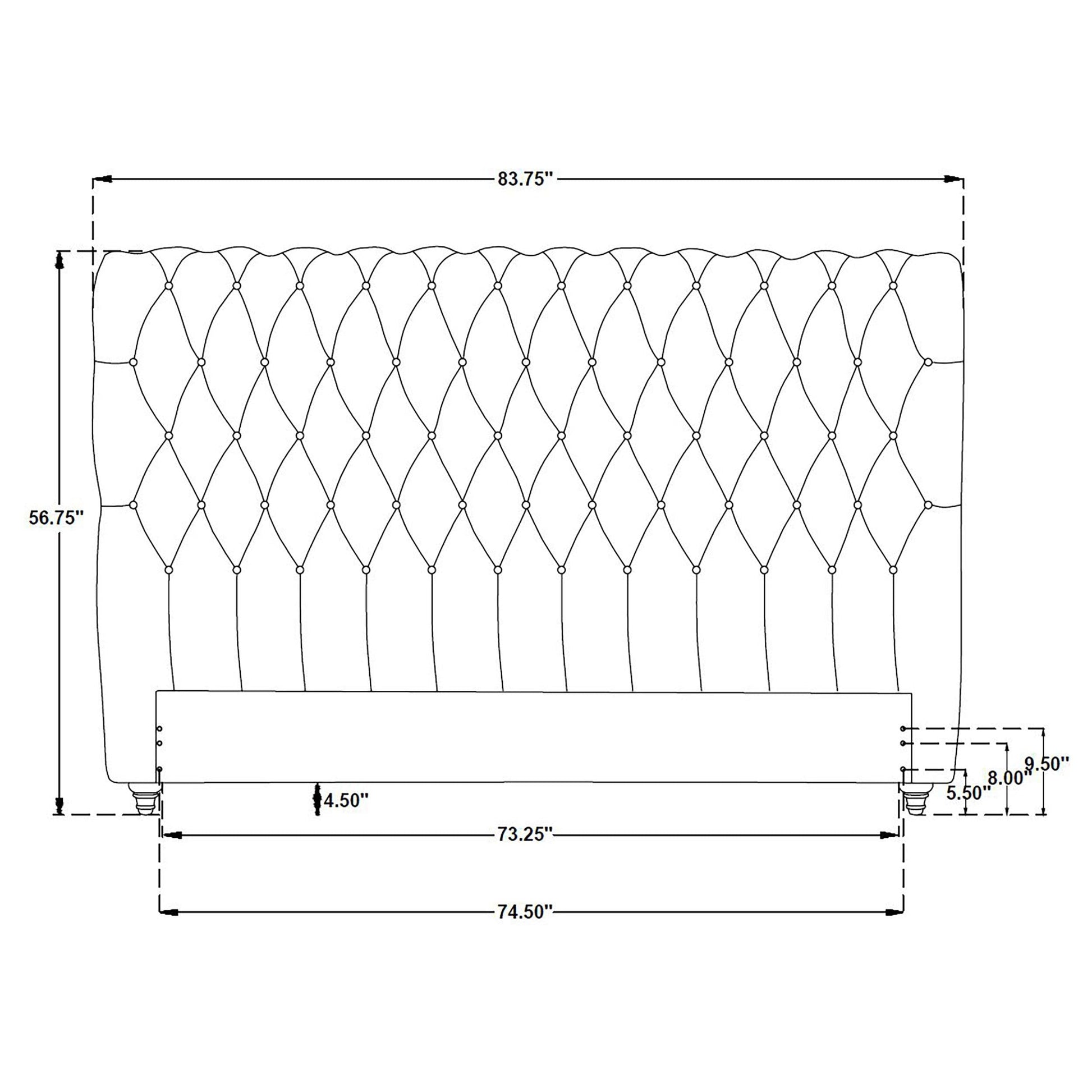 Devon E King Headboard