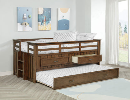 Carlsbad Twin Bed - Medium Brown
