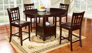 D120 Espresso Finish Counter Height Dining Set