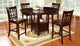 D120 Espresso Finish Counter Height Dining Set