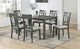 D222 7-PC Dinette Set Table & 6 Chairs Dining Set