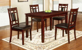 D223-5 Dark Cherry Finish Dining Set Dining Set
