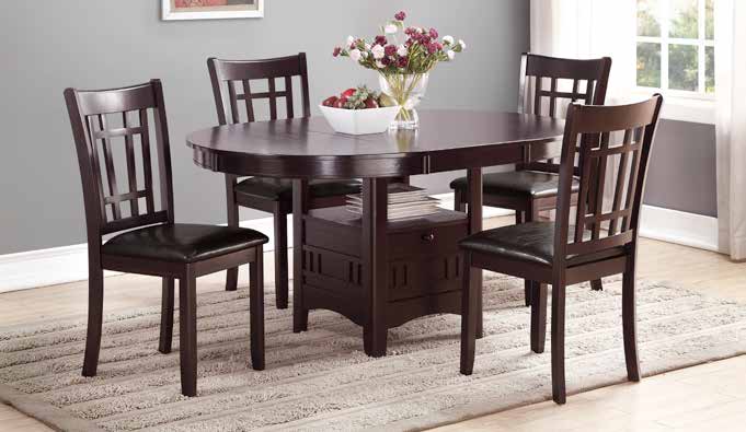 D254 Espresso Finish Dining Set Dining Set
