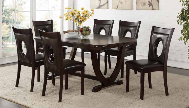 D512 Espresso Dining Set