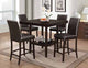 D1485 Multi Color 4 Pack 1 Grey PU With Cream Dining Set