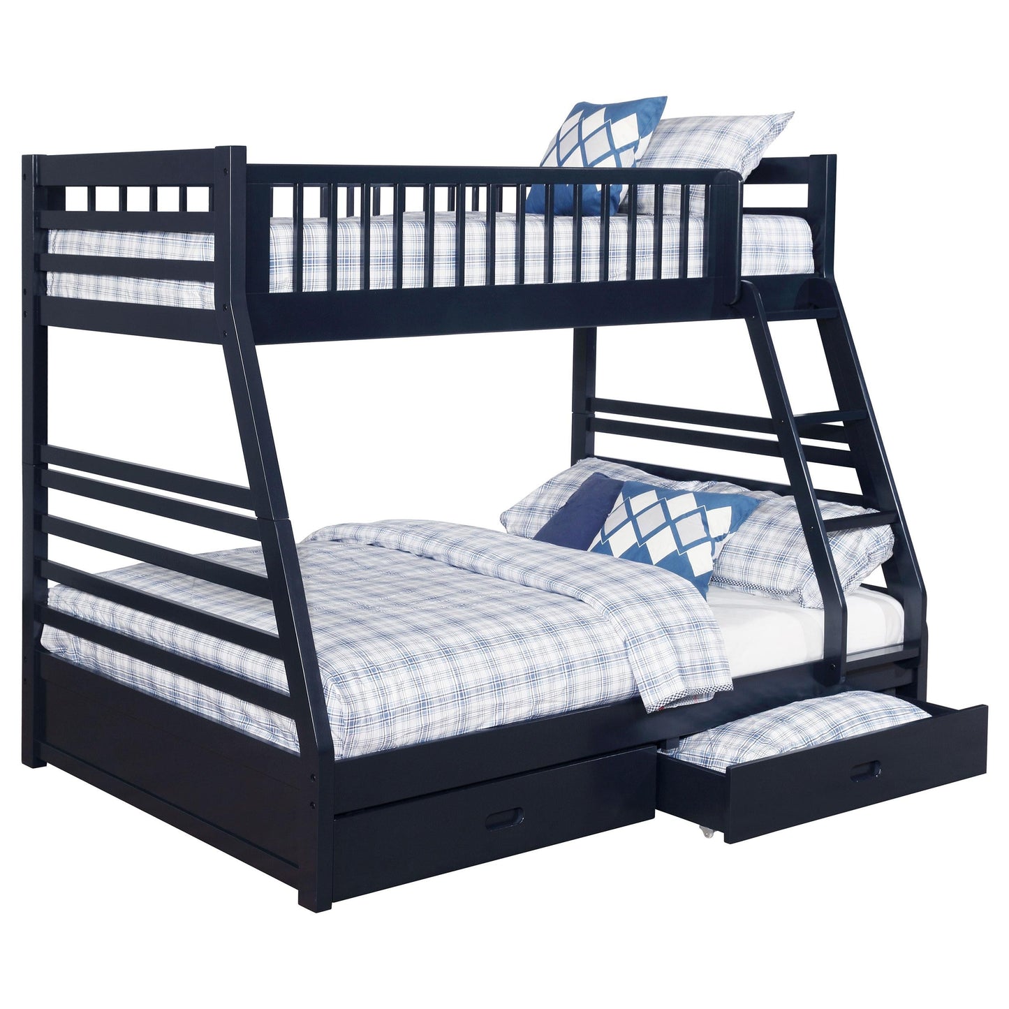 Ashton T/F Bunk Bed - Navy Blue