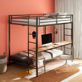 Bettoni F/T Workstation Bunk Bed - Matte Black