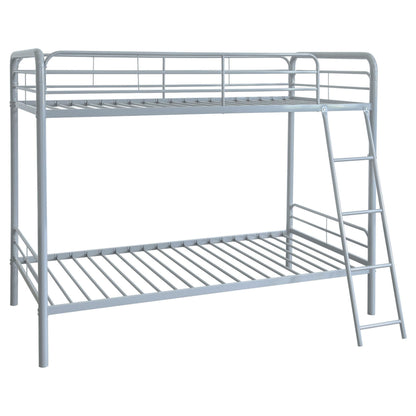 Carson T/T Bunk Bed - Glossy Silver