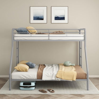 Carson T/F Bunk Bed - Glossy Silver
