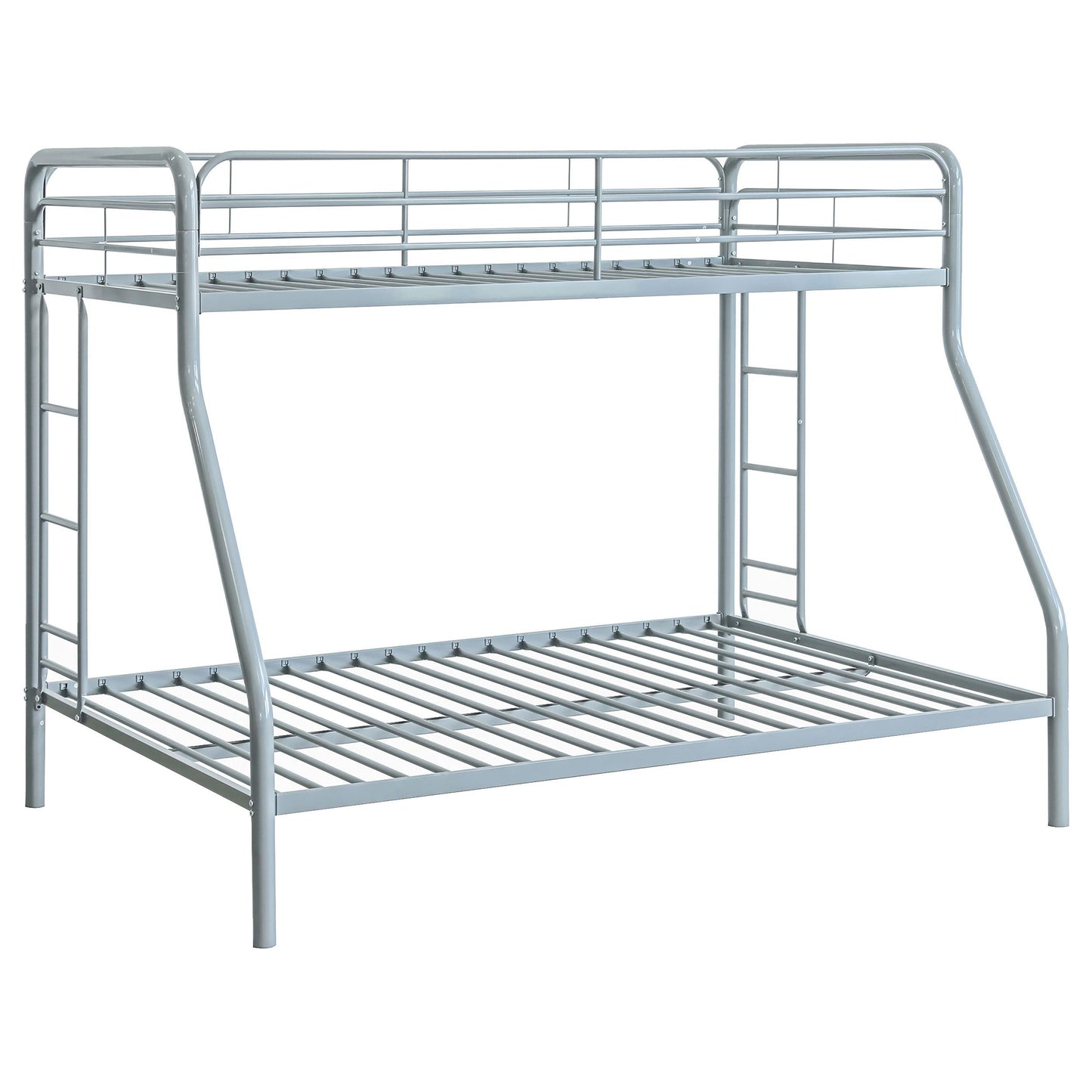 Carson T/F Bunk Bed - Glossy Silver