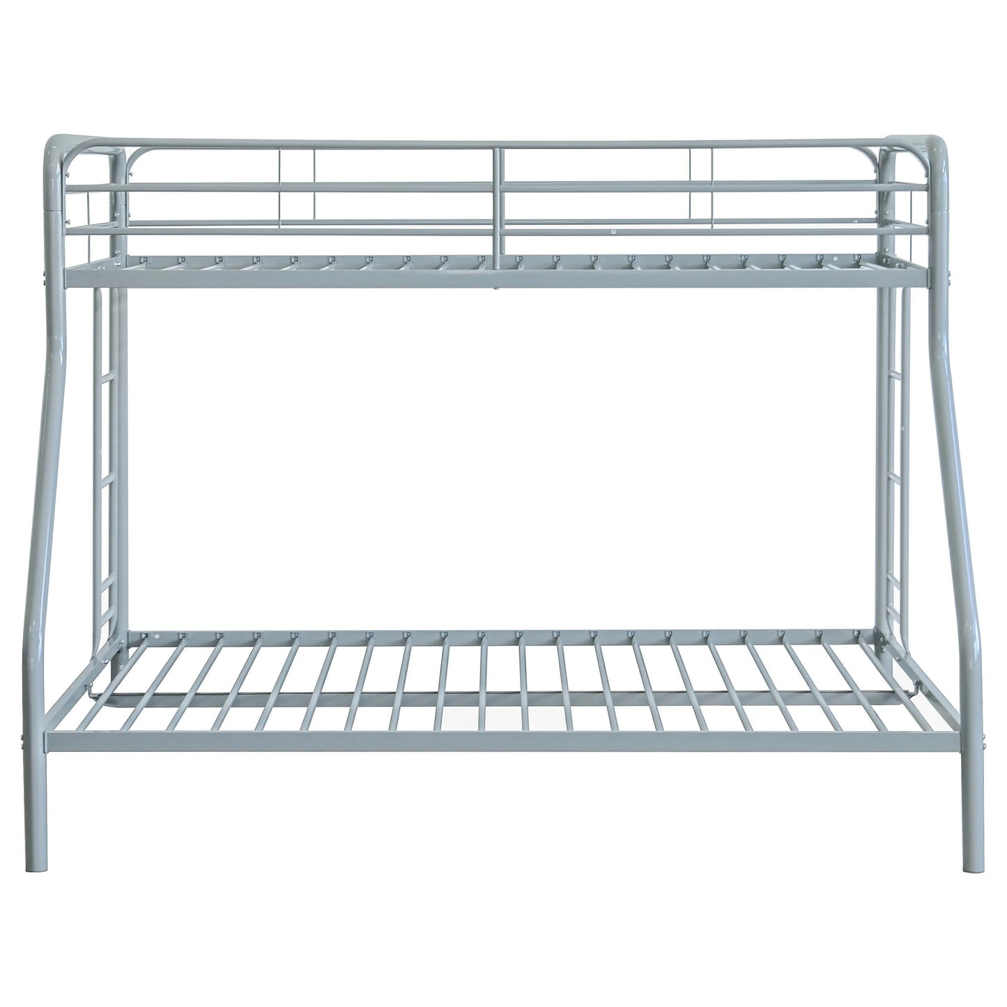 Carson T/F Bunk Bed - Glossy Silver